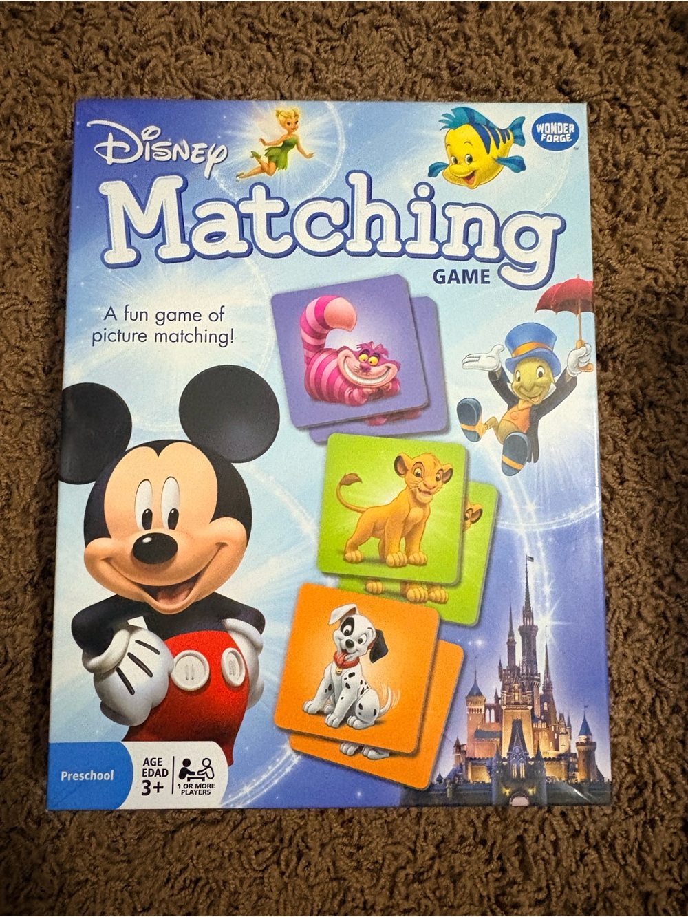 Disney Matching Game - Blue, Purple, Green, Orange